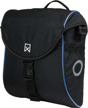 Willex - enkele tas 300 - zwart blauw - lichtgewicht - met schouderband - 12 liter