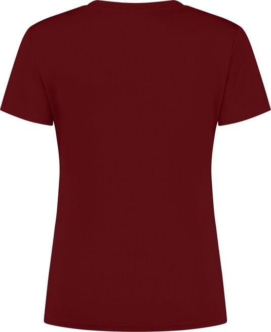 Rogelli promo dames hardloopshirt - korte mouw - bordeaux