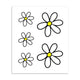 Stickerset gewone margriet M
