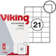 Multifunctionele etiketten viking wit 42.3 x 70 mm