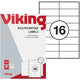 Multifunctionele etiketten viking mat wit