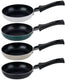 Alpina mini koekenpan 12 cm - kleine pan set van 4 - antiaanbakpan - geschikt voor inductie - pfas-vrij - aluminium
