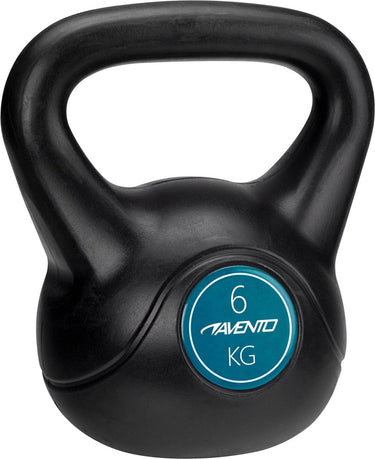 Avento kettlebell - 6 kg - zwart