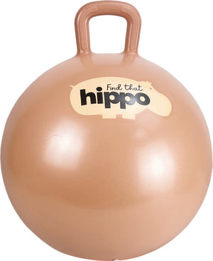 Find that hippo springbal - oranje - ø45 cm - inclusief pomp - motoriek en balans - 2+