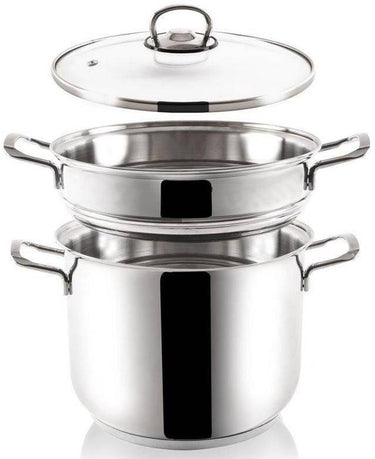 Orion anett serie - roestvrijstalen stoompan - 5l - 22cm diameter - inclusief stoominzet