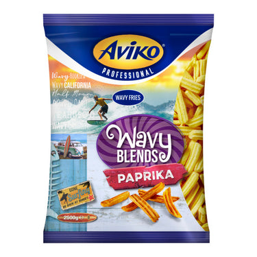 Aviko wavy blends paprika (4x 2.5 kg)