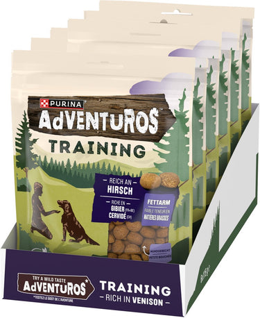 Adventuros training treats - hondensnacks - hert - 6 x 115 g