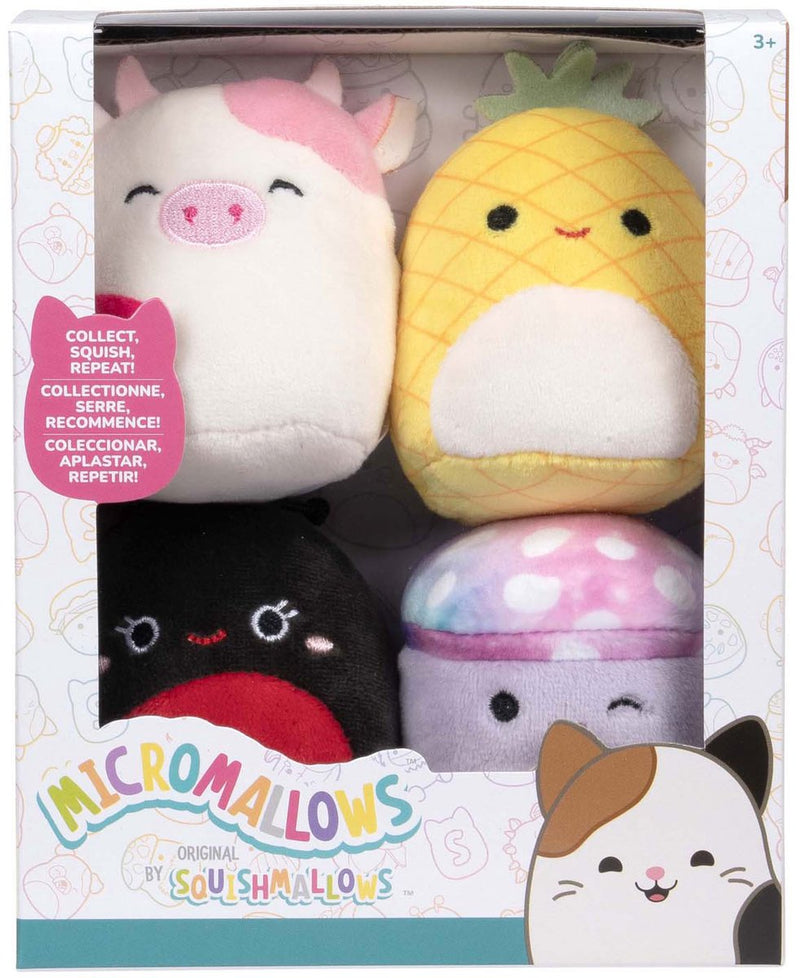 Afbeelding laden in galerijviewer, Squishmallows knuffel pluche micromallows - maui, trudy, caedyn, minya, 4-pack
