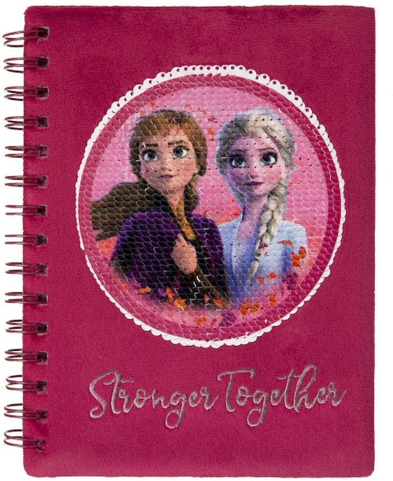 Afbeelding laden in galerijviewer, Undercover disney frozen notitieboek a5 met pailletten - multicolor.
