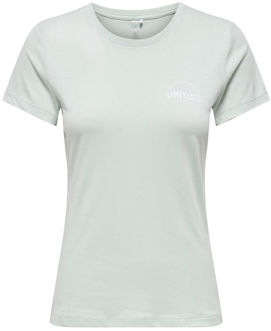 Only play cava life dames fitness t-shirt 15370927-surf - kleur groen - maat l