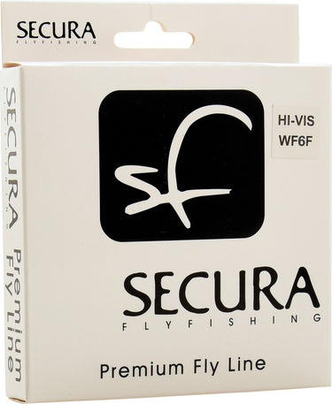 Secura fly line wf6f hi-vis - vislijn - vliegvislijn - taper - oranje - forel - vliegvissen