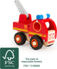 Small foot - houten brandweerwagen met ladder