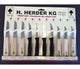 Herder h. schilmesjes rvs assortiment .3+3+4 op kaart
