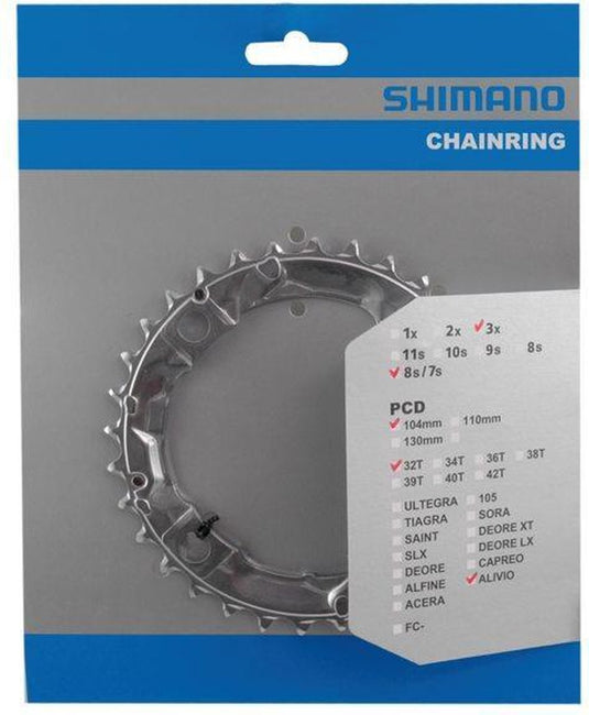 Shimano kettingblad Alivio Y1GM98020 104mm FCM415 zlv 32T