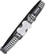 Red dingo dog collar reflective bones black (1,2 x 20-32 cm)