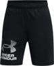 Under armour ua tech logo shorts jongens sportbroek - zwart 128
