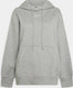 Nike w nsw phnx flc os po hoodie dames sporttrui - grijs - maat xl