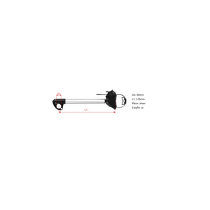 Pro-user framehouder 30mm afsluitbaar kort diamant i