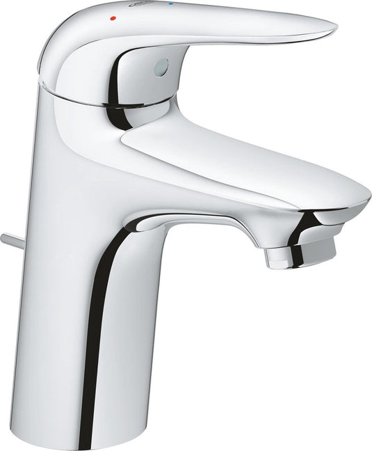 Grohe eurostyle new waterbesparendes wastafelkraan m size es met waste met gesloten greep chroom