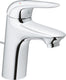 Grohe eurostyle new waterbesparendes wastafelkraan m size es met waste met gesloten greep chroom