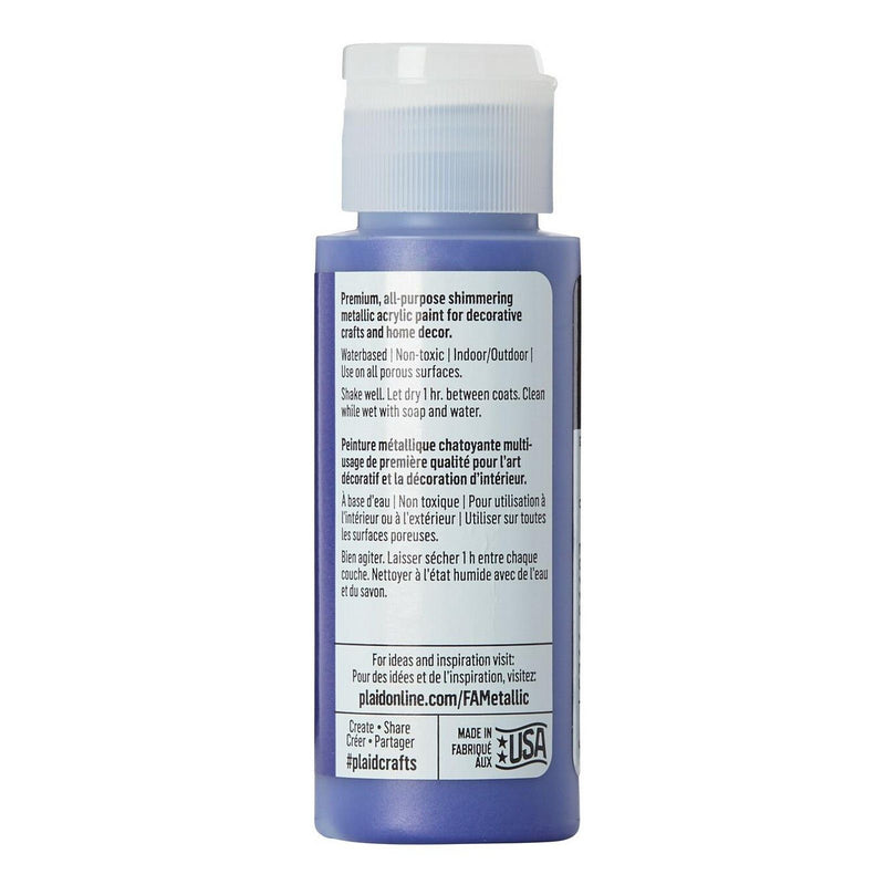 Afbeelding laden in galerijviewer, Folkart • metallic acrylic paint violet shimmer 59ml
