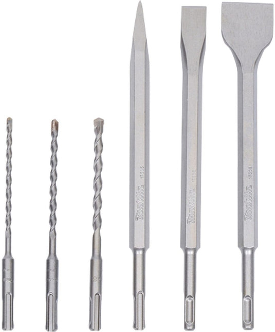 Makita toebehoren - sds-plus boren- beitelset sp, 6-delig d-58920