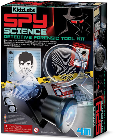 4m wetenschap en spel - jouw forensische toolbox - detective - kidzlabs - spy science - 5 jaar