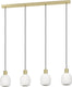 Eglo manzanares hanglamp - e27 - 97 cm - wit|goud
