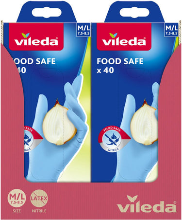 Vileda food safe handschoenen - 40 stuks