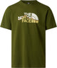 The north face m mountain line regular short sleeve tee heren outdoorshirt - woodland groen