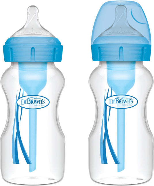 Dr. brown's flessenset - brede halsfles - 270 ml - duopack