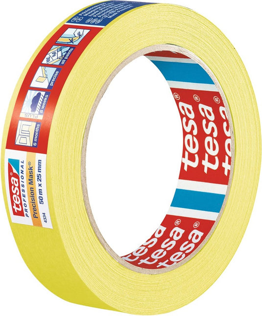 Tesa professional precision mask - maskeringstape - 50m - 38mm - geel