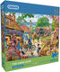 Gibsons legpuzzel the farm shop 100xxl stukjes kleurrijk speelgoed.
