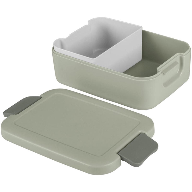 Afbeelding laden in galerijviewer, Sunware sigma home lunchbox met bentobakje lichtgroen donkergr.
