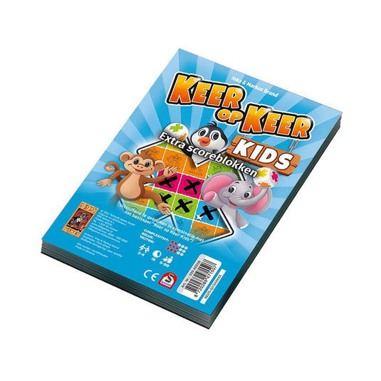 999games 999 games keer op keer kids scoreblokken - 2 stuks- dobbelspel