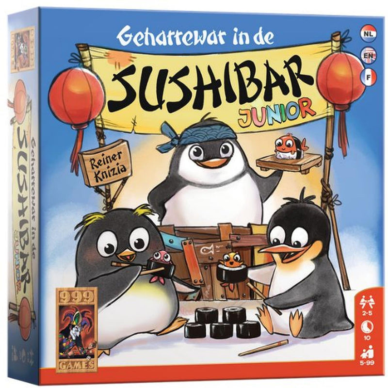 Afbeelding laden in galerijviewer, 999games 999 games geharrewar in de sushibar junior dobbelspel

