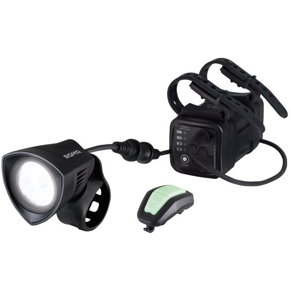 Afbeelding laden in galerijviewer, Sigma buster 2000 lumen helmlamp accu li-on oplader afstandbediening
