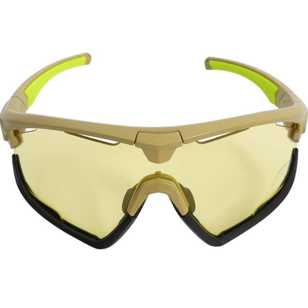 Afbeelding laden in galerijviewer, Kross fietsbril braker uv400 verwisselbare lenzen - beige frame
