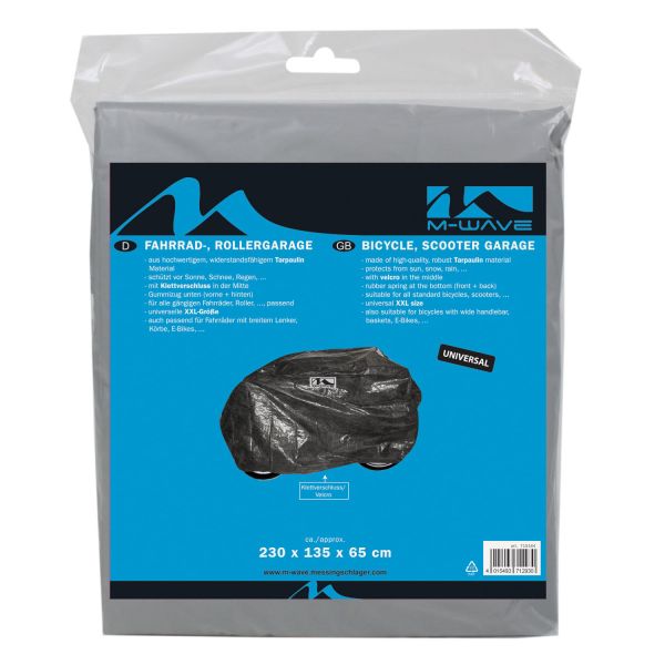 Afbeelding laden in galerijviewer, Fietsgarage XXL - Beschermende PEVA fietsgarage voor alle standaard fietsen, scooters - 230x135x65 cm - Tarpaulin materiaal - Zwart
