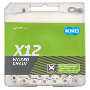 Kmc ketting x12 12v 126l waxed zilver