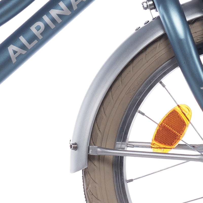 Afbeelding laden in galerijviewer, Alpina spatbord set + stang 16 cargo silver matt
