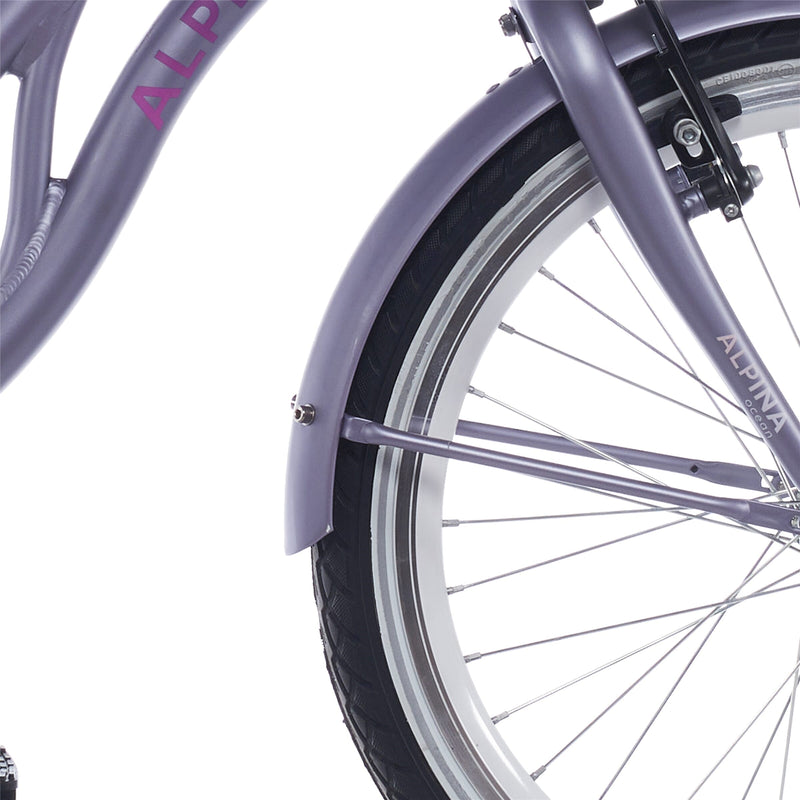 Afbeelding laden in galerijviewer, Alpina spatbord set + stang 22 ocean hazy lavender matt
