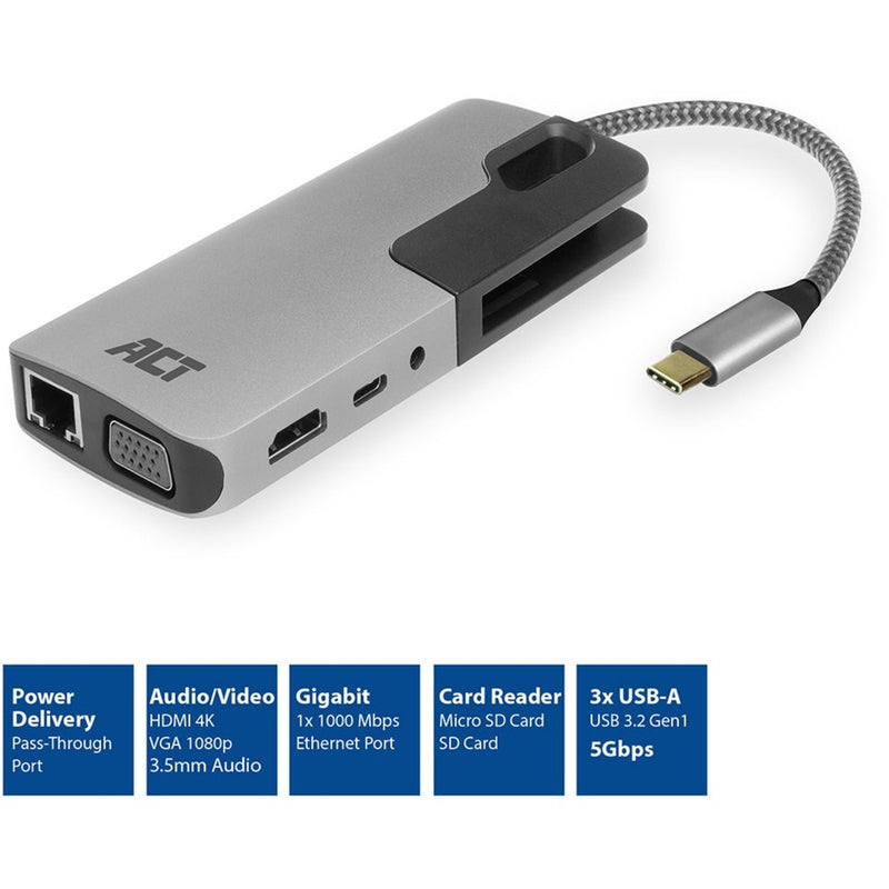 Afbeelding laden in galerijviewer, Act connectivity usb-c docking station
