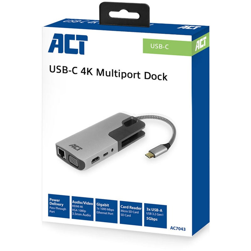 Afbeelding laden in galerijviewer, Act connectivity usb-c docking station
