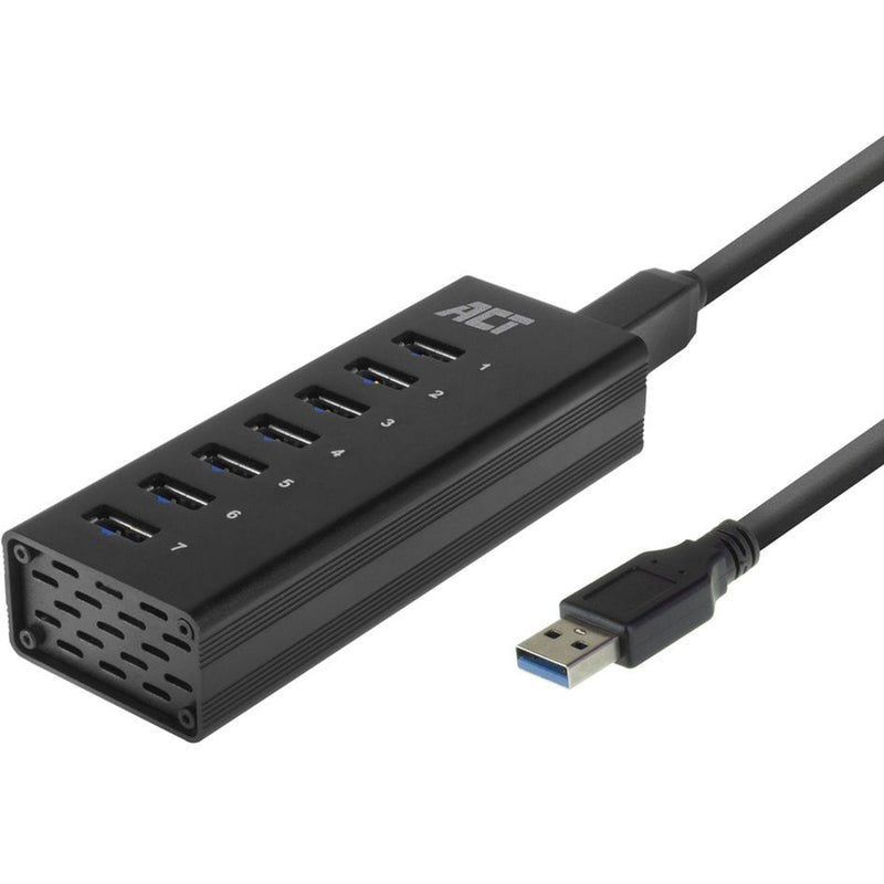 Afbeelding laden in galerijviewer, ACT Connectivity USB Hub 7 Port met stroomadapter
