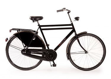Aldo 28 inch opafiets dubbel buis glans zwart 65cm