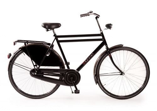 Aldo 28 inch opafiets dubbel buis glans zwart 65cm