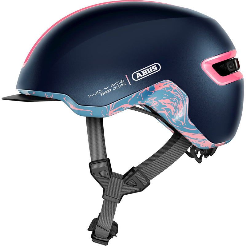 Afbeelding laden in galerijviewer, Abus Helm HUD-Y midnight Blauw M 54-58cm
