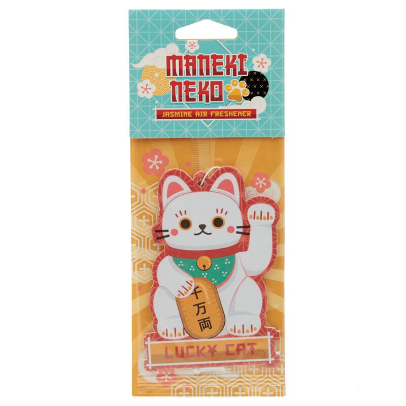 Afbeelding laden in galerijviewer, Jasmijn - witte maneki neko luchtverfrisser
