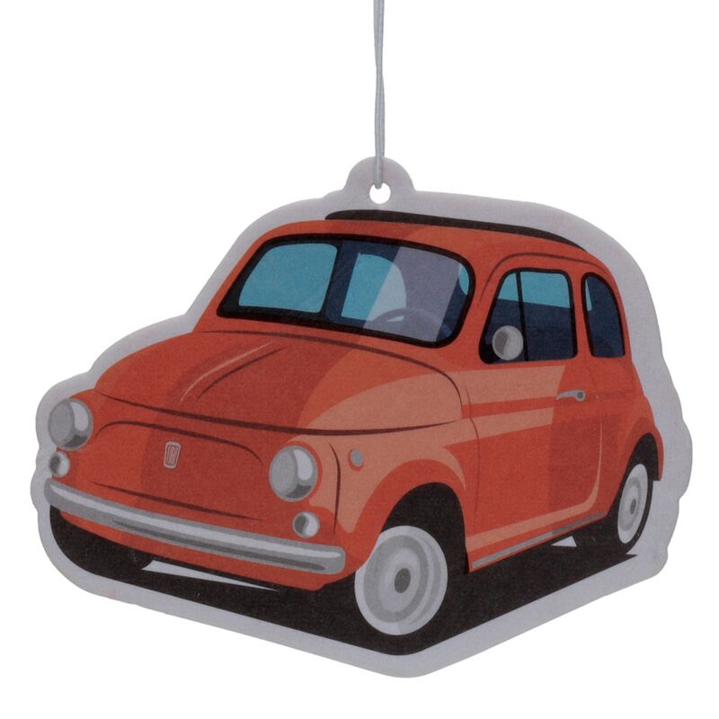 Afbeelding laden in galerijviewer, Sinaasappel - retro rood fiat 500 luchtverfrisser
